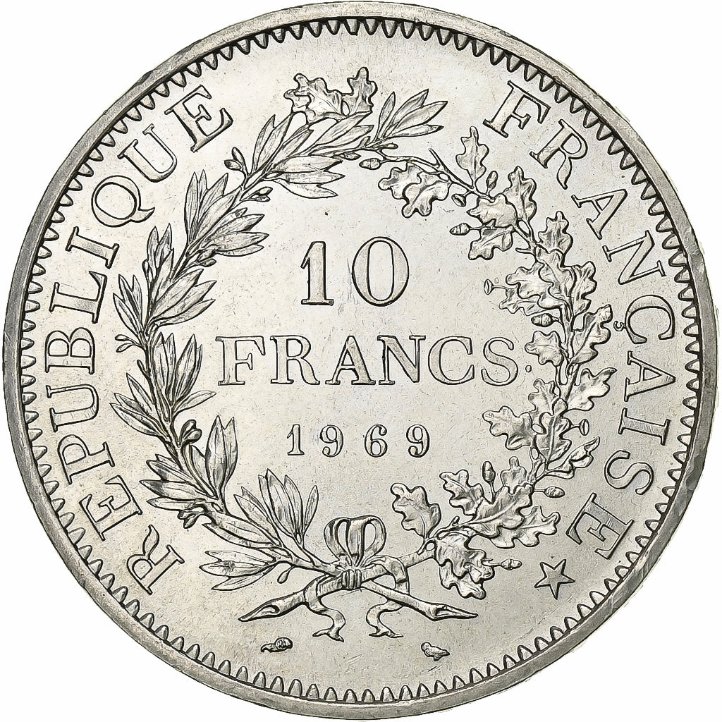Frankreich, 10 Francs, Hercule, 1969, Paris, Silber, UNZ, Gadoury:813, KM:932