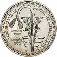 West African States, 500 Francs, 1972, Silver, MS(63), KM:7