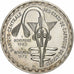 West African States, 500 Francs, 1972, Silver, MS(63), KM:7