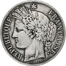 Francja, 5 Francs, Cérès, 1849, Paris, Srebro, VF(30-35), Gadoury:719
