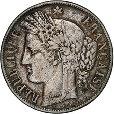 Francja, 5 Francs, Cérès, 1851, Paris, Srebro, VF(20-25), Gadoury:719