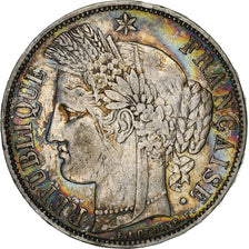 Francia, 5 Francs, Cérès, 1851, Paris, Plata, BC+, Gadoury:719, KM:761.1