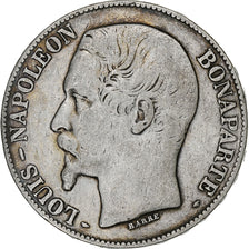 France, 5 Francs, Louis Napoléon Bonaparte, 1852, Paris, Silver, VF(20-25)