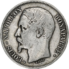 France, 5 Francs, Louis Napoléon Bonaparte, 1852, Paris, Silver, VF(20-25)