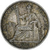 French Indo-China, 50 Cents, 1895, Paris, Silver, EF(40-45), Lecompte:257, KM:4