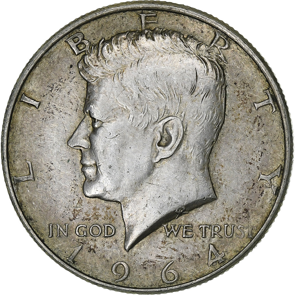 United States, Half Dollar, Kennedy, 1964, Philadelphia, Silver, EF(40-45)