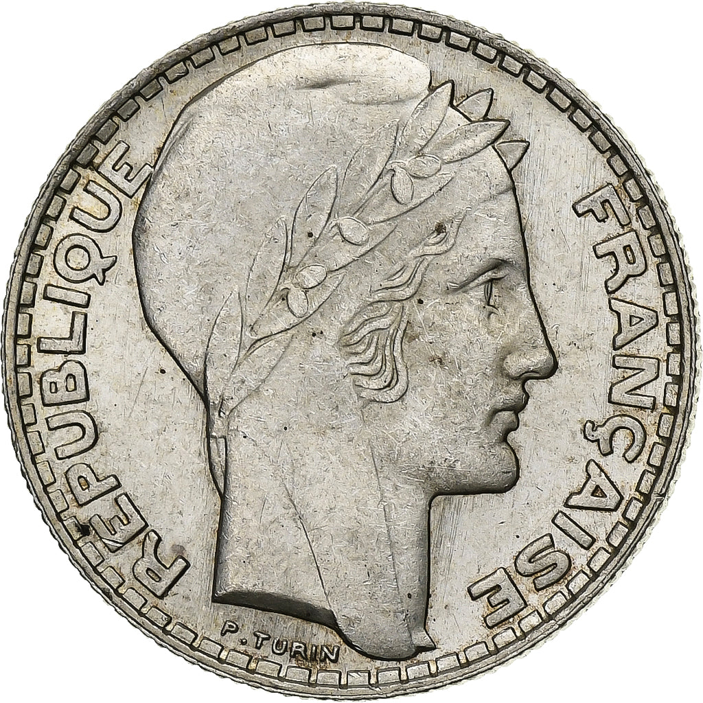 Frankreich, 10 Francs, Turin, 1929, Paris, Silber, VZ+, Gadoury:801, KM:878