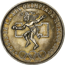 Messico, 25 Pesos, Summer Olympics - Mexico, 1968, Mexico City, Argento, SPL