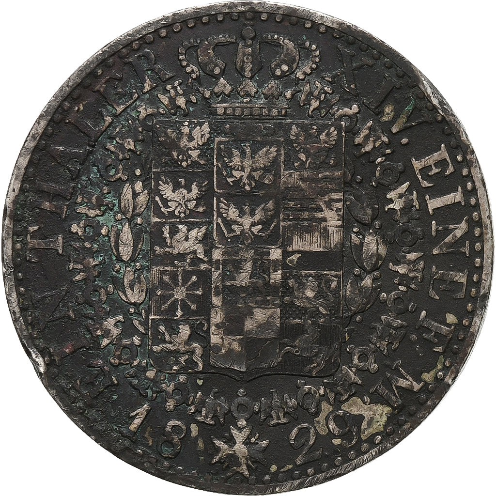 German States, PRUSSIA, Friedrich Wilhelm III, Thaler, 1829, Berlin, Silver