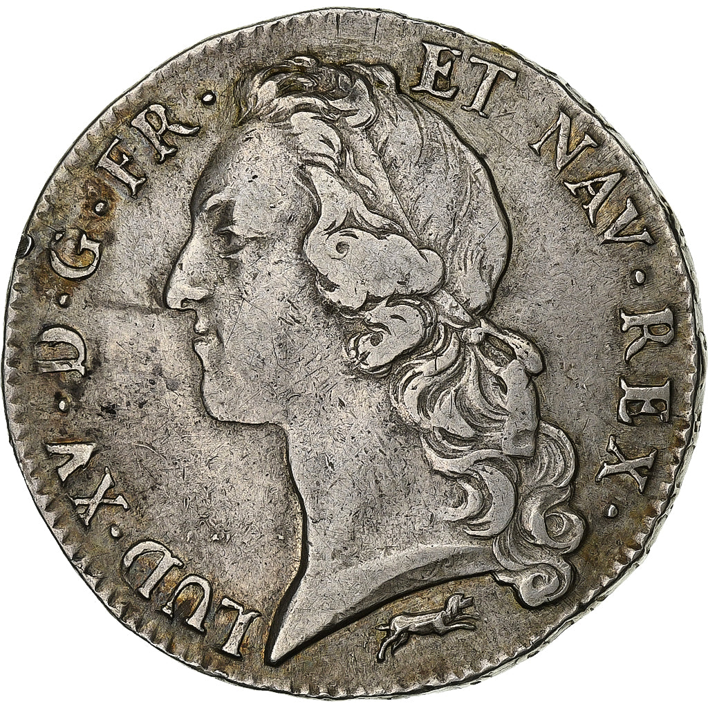 France, Louis XV, Ecu, 1761, Orléans, Silver, EF(40-45), Gadoury:322, KM:523.18