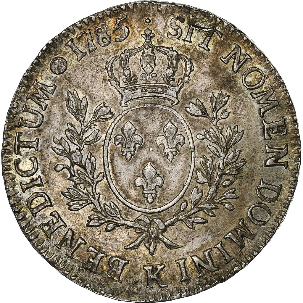 Francia, Louis XVI, Ecu, Écu aux branches d'olivier, 1785, Bordeaux, Argento