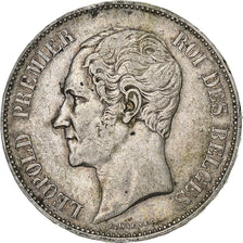 Belgium, Leopold I, 5 Francs, 5 Frank, 1850, Brussels, Silver, EF(40-45), KM:17