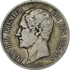 Belgium, Leopold I, 5 Francs, 5 Frank, 1851, Silver, VF(20-25), KM:17