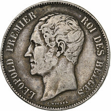 Belgium, Leopold I, 5 Francs, 5 Frank, 1851, Silver, VF(30-35), KM:17