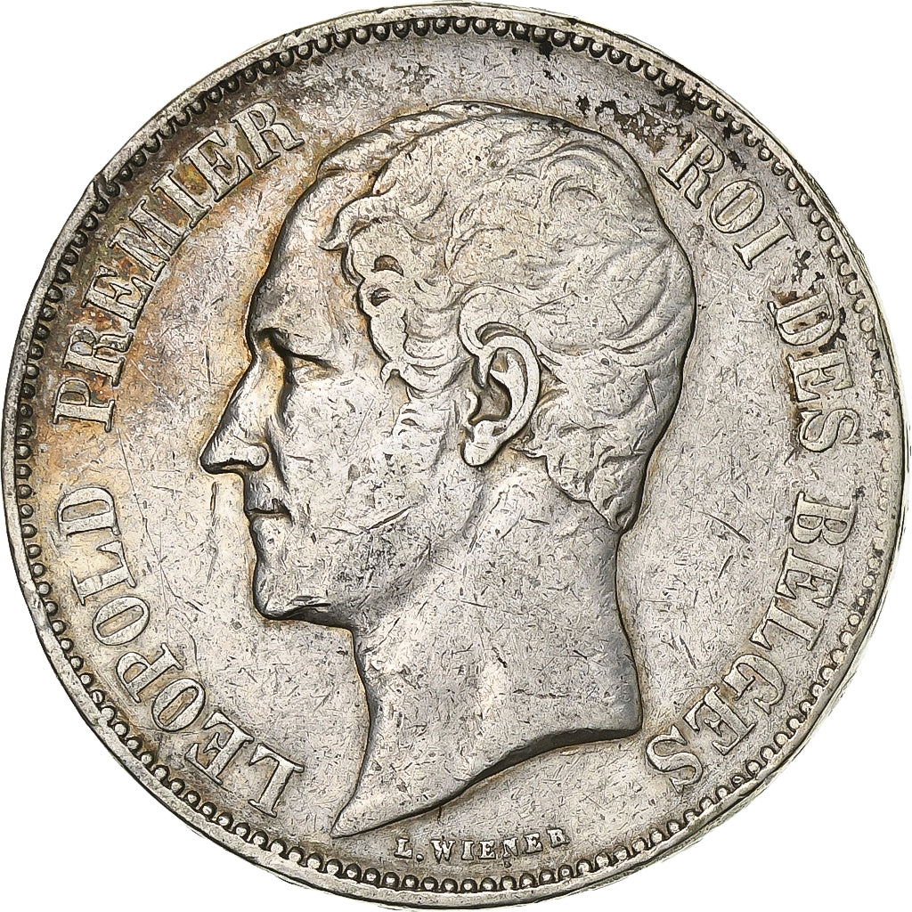 Belgium, Leopold I, 5 Francs, 5 Frank, 1851, Silver, EF(40-45), KM:17