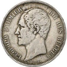 Belgium, Leopold I, 5 Francs, 5 Frank, 1852, Silver, VF(30-35), KM:17