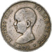 Spain, Alfonso XIII, 5 Pesetas, 1890, Madrid, Silver, VF(30-35), KM:689