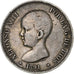 Spain, Alfonso XIII, 5 Pesetas, 1891, Silver, VF(30-35), KM:689