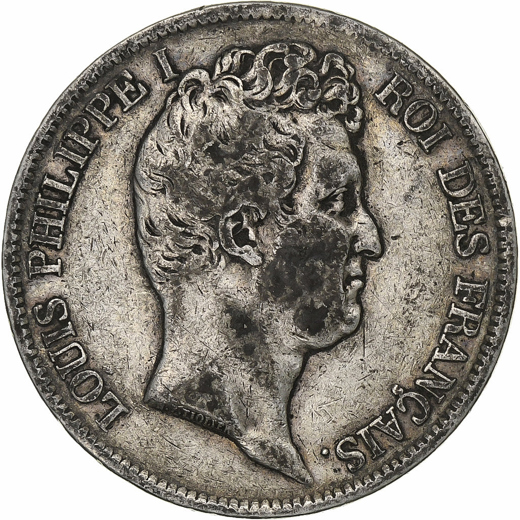 Francja, 5 Francs, Louis-Philippe, 1831, Perpignan, Srebro, VF(20-25)