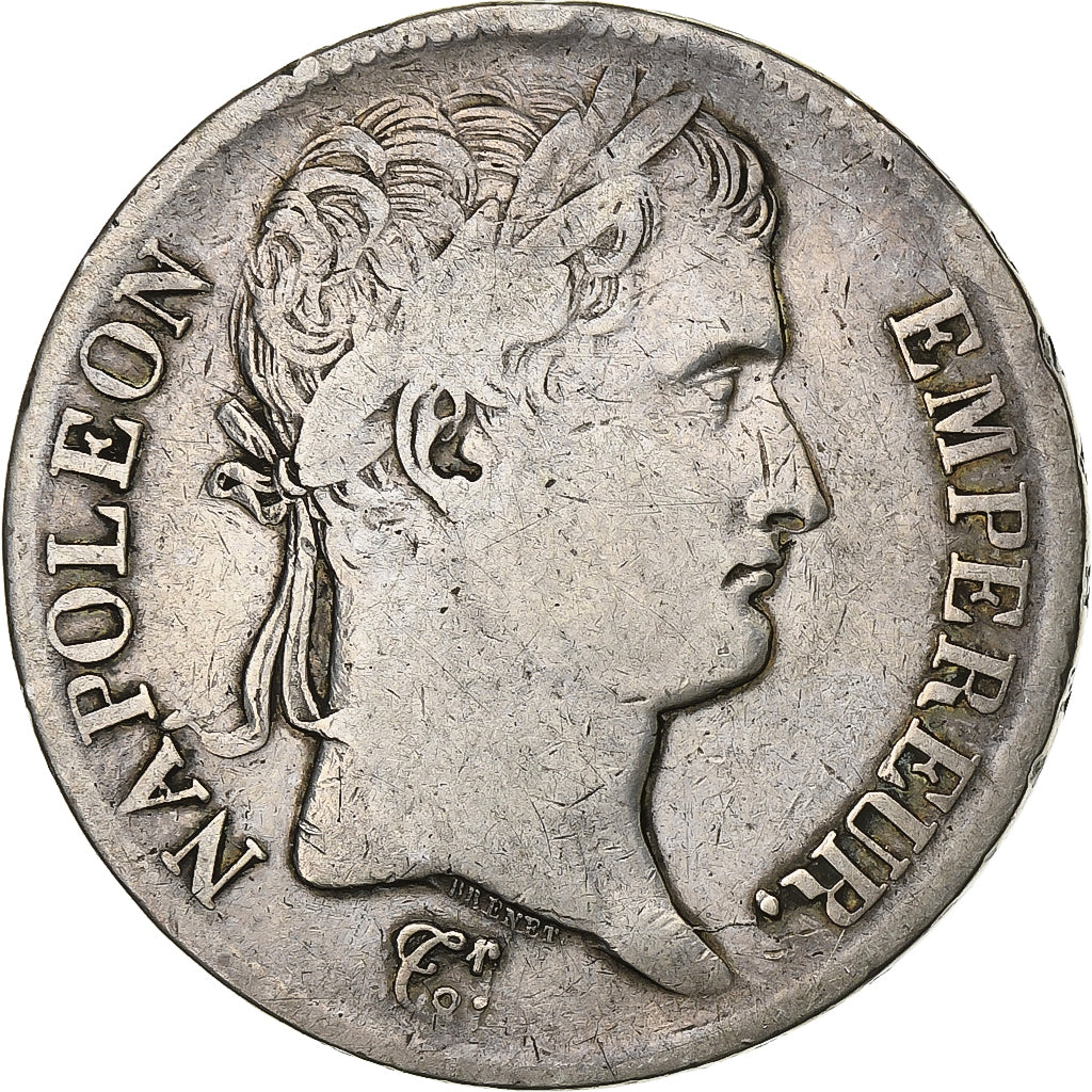 França, 5 Francs, Napoléon I, 1813, Toulouse, Prata, VF(20-25), Gadoury:584