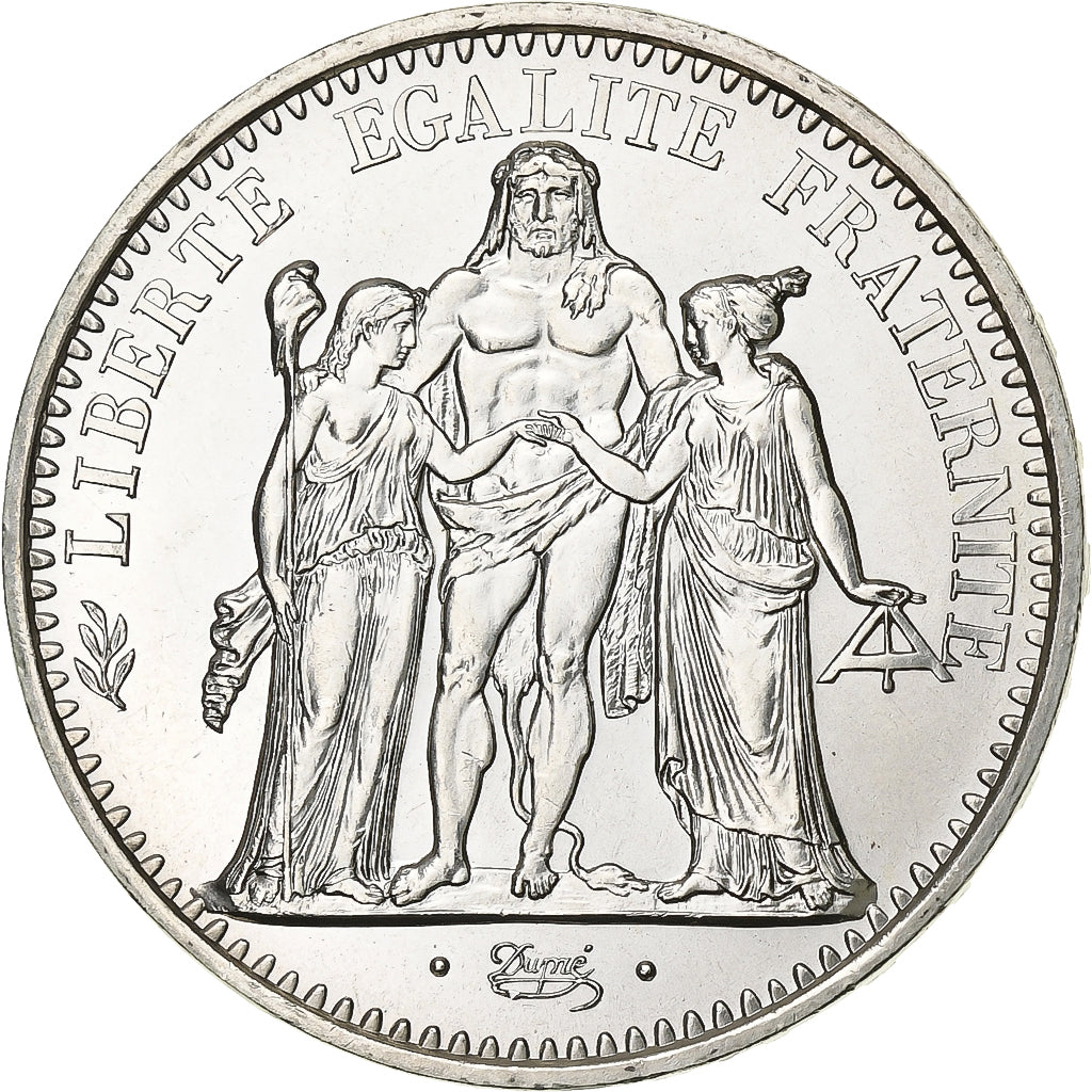 France, 10 Francs, Hercule, 1971, Paris, Silver, MS(64), KM:932