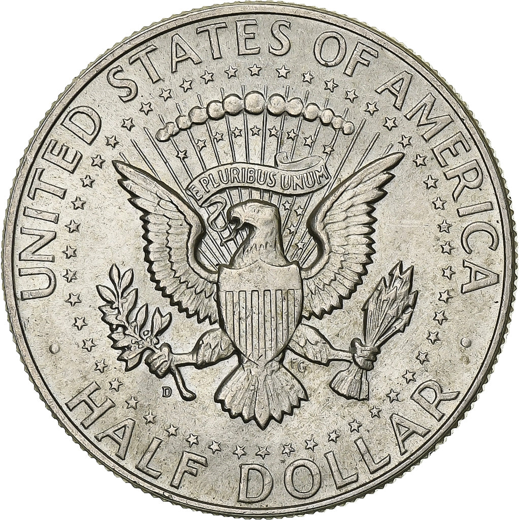 United States, Half Dollar, Kennedy, 1964, Denver, Silver, AU(55-58), KM:202