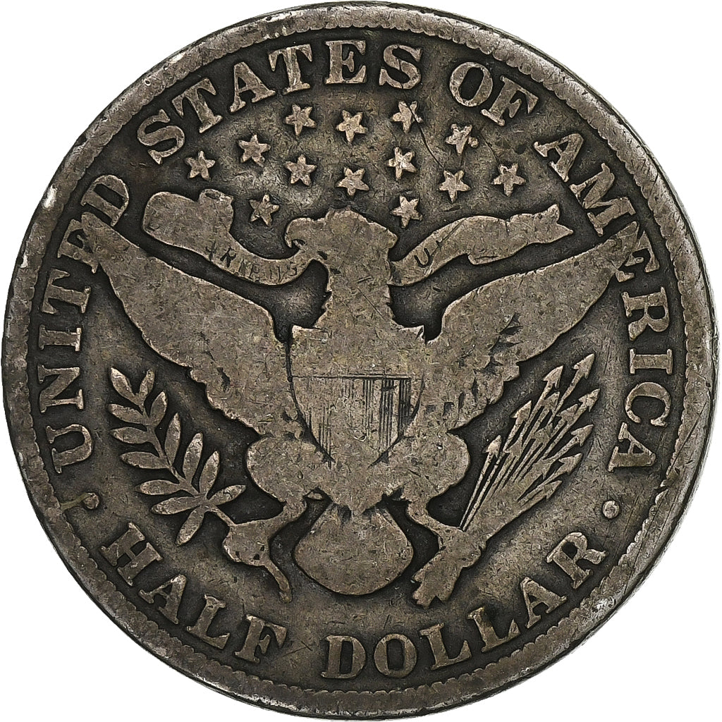 United States, Half Dollar, Barber, 1909, Philadelphia, Silver, F(12-15), KM:116