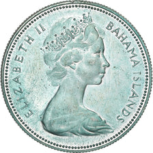 Bahamas, Elizabeth II, 50 Cents, 1970, Franklin Mint, Silver, MS(64), KM:7