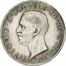 Italy, Vittorio Emanuele III, 5 Lire, 1927, Rome, Silver, EF(40-45), KM:67.1