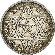 Morocco, Mohammed V, 100 Francs, 1953, Paris, Silver, EF(40-45), KM:52
