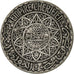 Marruecos, Mohammed V, 10 Francs, AH 1347/1928, Paris, Plata, BC+, KM:38