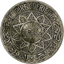 Morocco, Mohammed V, 10 Francs, AH 1352/1933, Paris, Silver, VF(30-35), KM:38