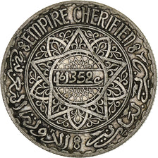 Morocco, Mohammed V, 10 Francs, AH 1352/1933, Paris, Silver, EF(40-45), KM:38
