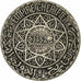 Maroc, Mohammed V, 5 Francs, AH 1352/1933, Paris, Argent, TB+