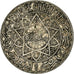 Marokko, Mohammed V, 5 Francs, AH 1352/1933, Paris, Zilver, ZF