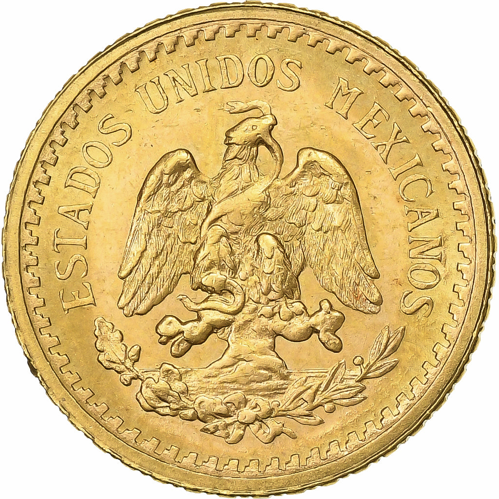 Mexico, 2-1/2 Pesos, 1945, Mexico City, Gold, MS(60-62), KM:463