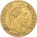 Francia, 10 Francs, Napoléon III, 1863, Paris, Oro, BC+, Gadoury:1015, KM:800.1
