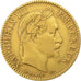 Frankrijk, 10 Francs, Napoléon III, 1866, Strasbourg, Large BB, Goud, FR+