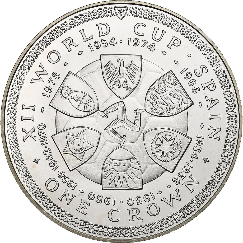 Isle of Man, Elizabeth II, Crown, 1982, Pobjoy Mint, Silver, MS(65-70), KM:92a