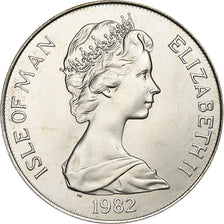 Île de Man, Élisabeth II, Crown, 1982, Pobjoy Mint, Argent, FDC, KM:93a