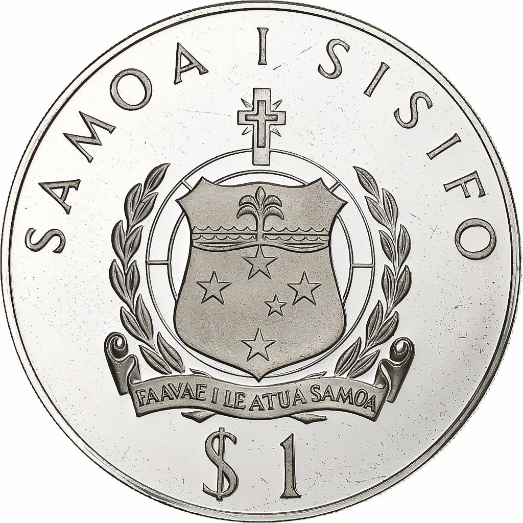 Samoa, Tala, 1977, Proof, Prata, MS(65-70), KM:24a