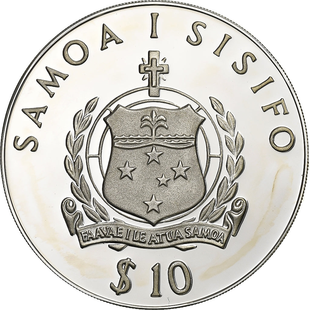 Samoa, 10 Tala, 1981, Proof, Prata, MS(65-70)