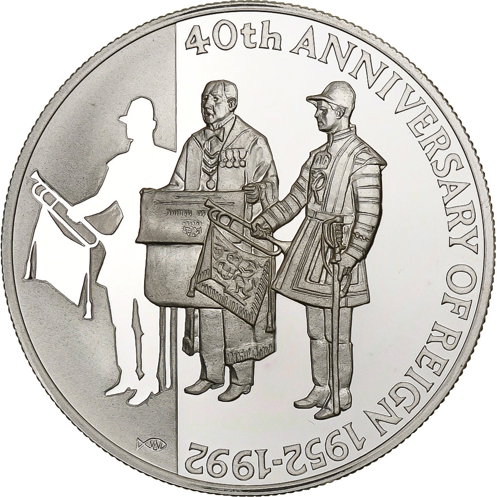 Falkland Islands, Elizabeth II, 50 Pence, 1992, Pobjoy Mint, Proof, Silver