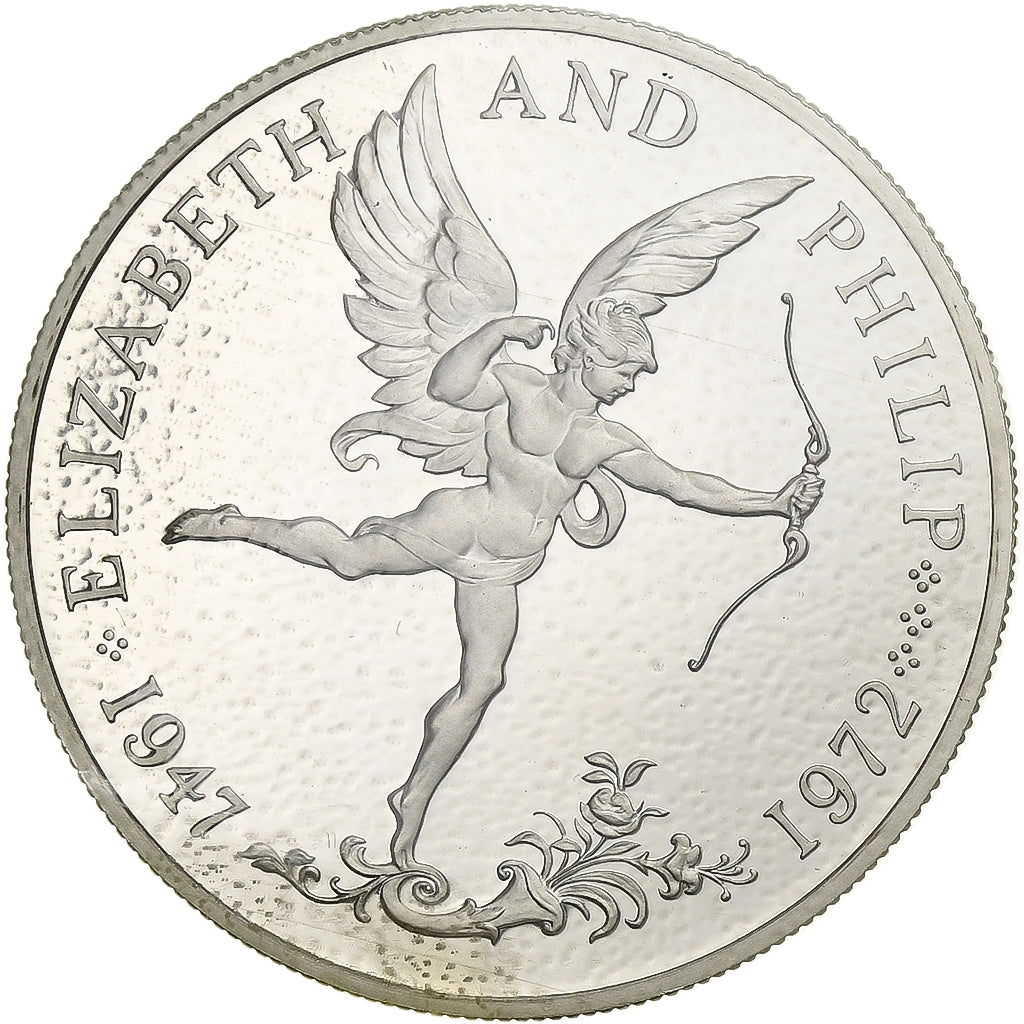 Guernsey, Elizabeth II, 25 Pence, 1972, Proof, Silver, MS(65-70), KM:26a