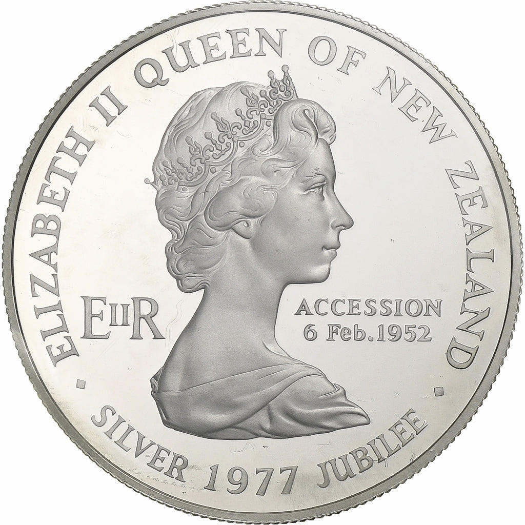 Nowa Zelandia, Elizabeth II, Dollar, 1977, Proof, Srebro, MS(65-70), KM:46a
