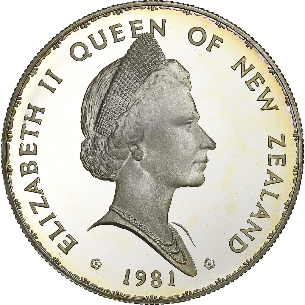 Nuova Zelanda, Elizabeth II, Dollar, 1981, FS, Argento, FDC, KM:50a