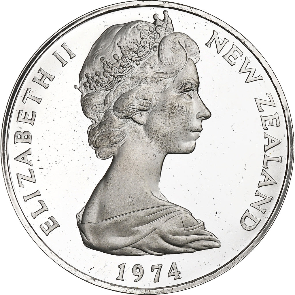 Neuseeland, Elizabeth II, Dollar, 1974, PP, Silber, STGL, KM:44a