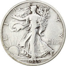 United States, Half Dollar, Walking Liberty, 1935, Philadelphia, Silver