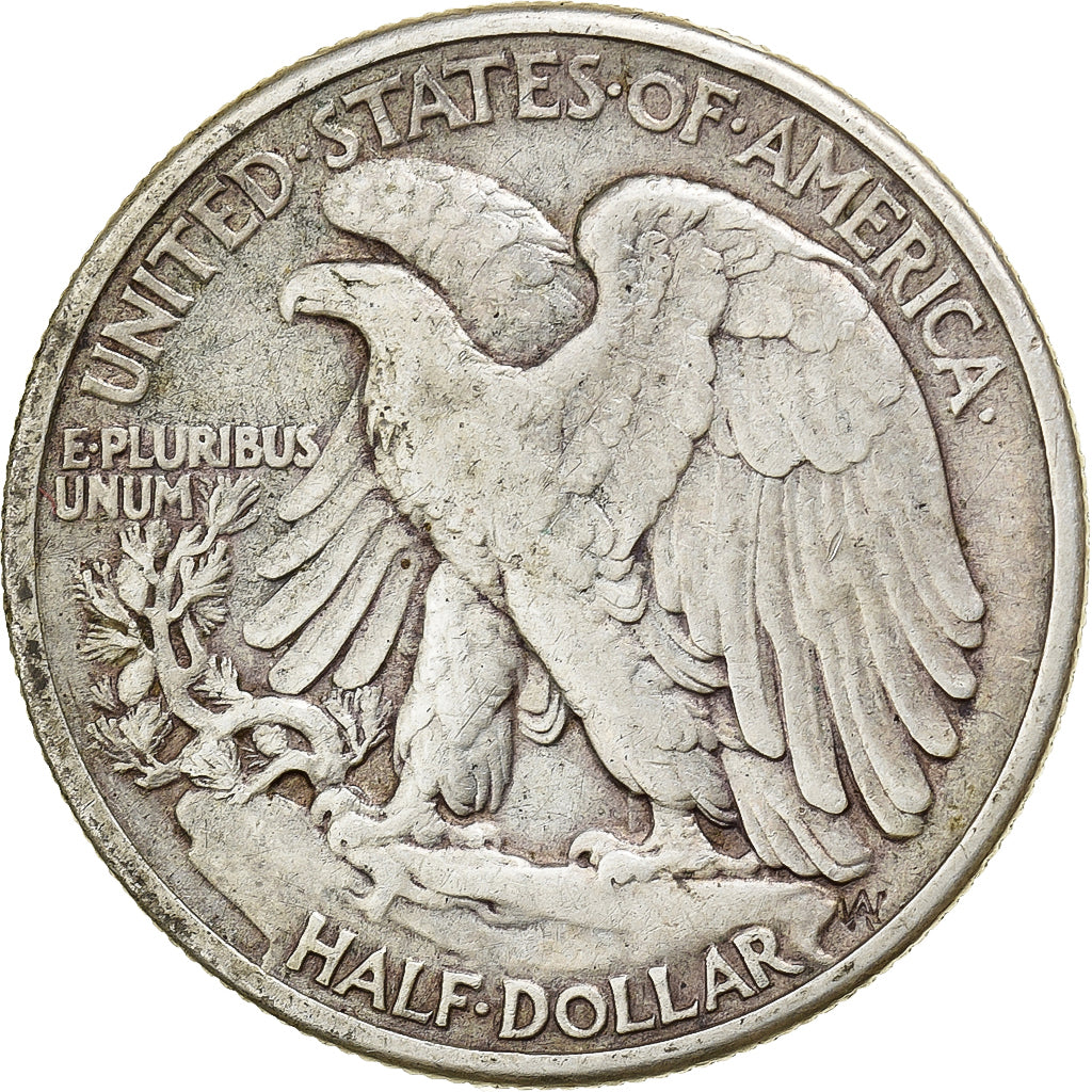 United States, Half Dollar, Walking Liberty, 1939, Philadelphia, Silver
