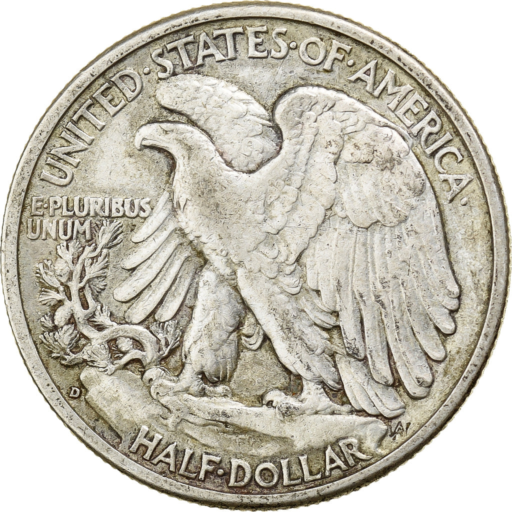 United States, Half Dollar, Walking Liberty, 1941, Denver, Silver, VF(30-35)